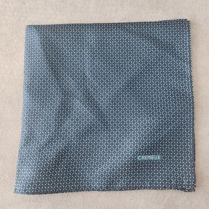 Cremieux pocket square men's teal green 100%silk foulard pochette formal new $36